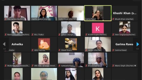 Zoom meeting screenshot with 25 people, some with their cameras on and some without. This is page 1/2 of windows.